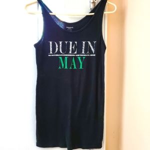 Maternity: "Due in May" tank top